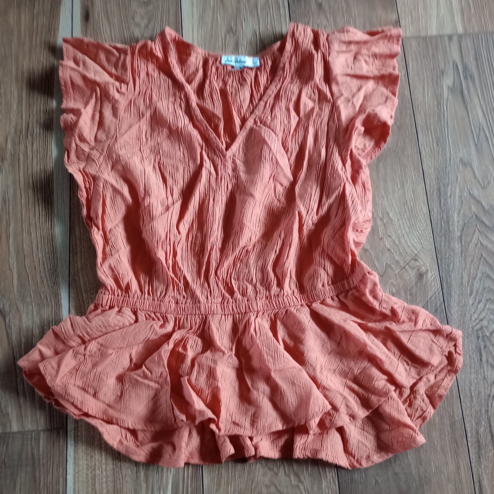 Sam Edelman Coral Ruffled Blouse